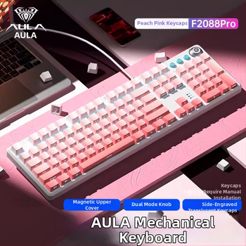 Tarantula F2088pro Игрална механична клавиатура — 108 клавиша, кабелна, механични превключватели, ABS инжекционен материал, 1 година гаранция