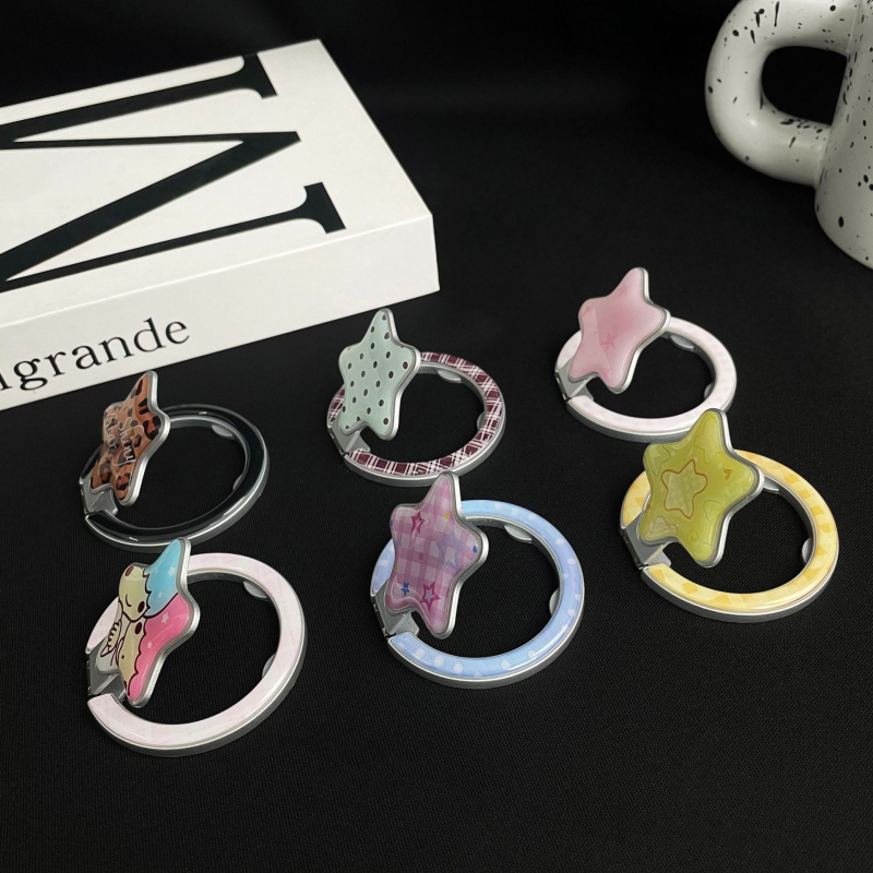 Suport pentru telefon de birou cu mecanism magnetic pliabil, universal pentru telefoane mobile, plastic, montaj pe spate (mecanism magnetic pliabil; universal pentru telefoane; plastic; montaj pe spate)