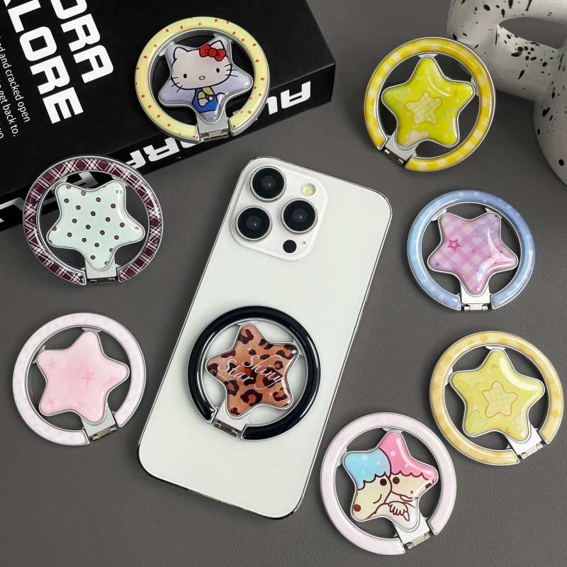 Suport pentru telefon de birou cu mecanism magnetic pliabil, universal pentru telefoane mobile, plastic, montaj pe spate (mecanism magnetic pliabil; universal pentru telefoane; plastic; montaj pe spate)