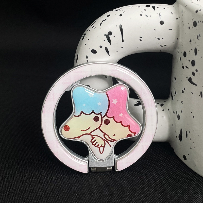 Suport pentru telefon de birou cu mecanism magnetic pliabil, universal pentru telefoane mobile, plastic, montaj pe spate (mecanism magnetic pliabil; universal pentru telefoane; plastic; montaj pe spate)