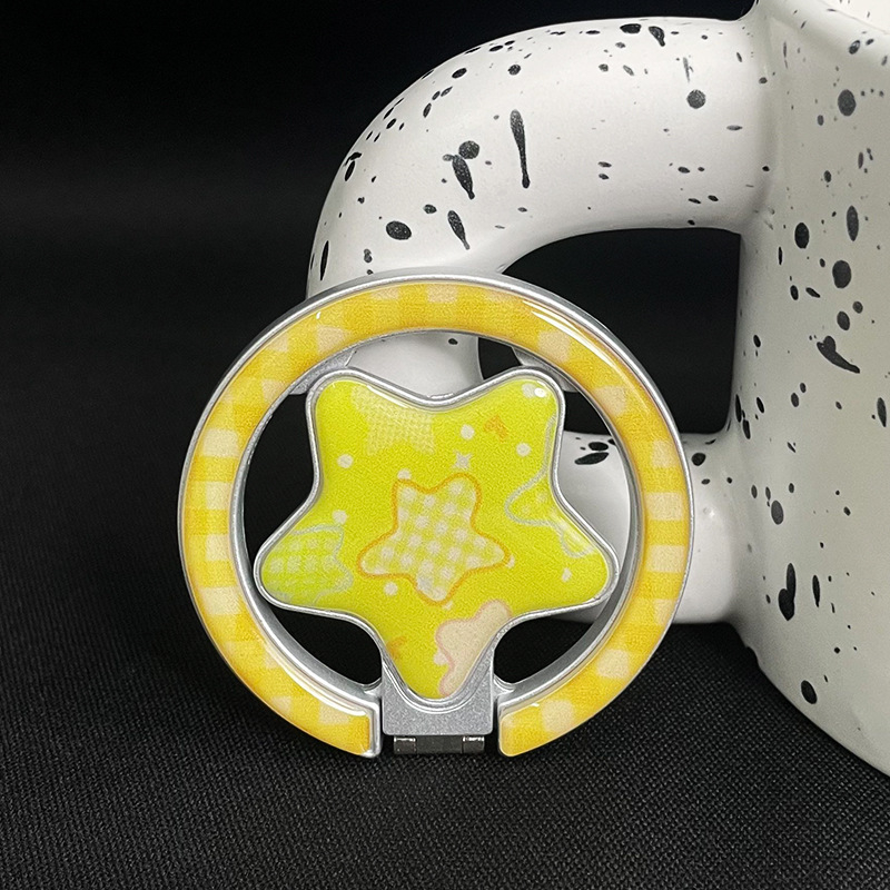 Suport pentru telefon de birou cu mecanism magnetic pliabil, universal pentru telefoane mobile, plastic, montaj pe spate (mecanism magnetic pliabil; universal pentru telefoane; plastic; montaj pe spate)