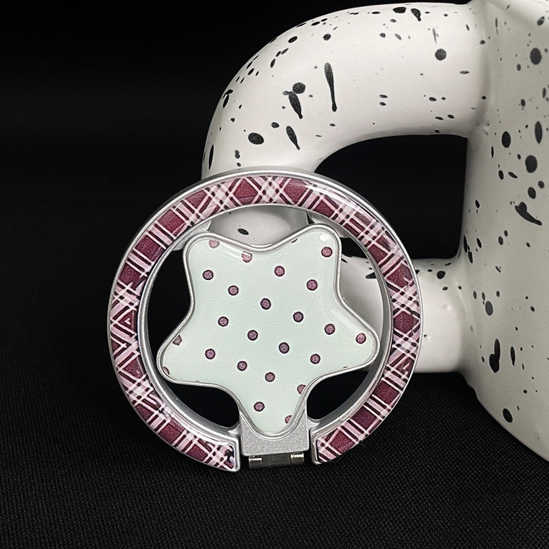 Suport pentru telefon de birou cu mecanism magnetic pliabil, universal pentru telefoane mobile, plastic, montaj pe spate (mecanism magnetic pliabil; universal pentru telefoane; plastic; montaj pe spate)