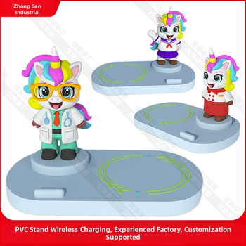 Bezdrôtová nabíjačka s jednorožcom – Prispôsobená 3D tlačená IP obrázok, magnetické nabíjanie, QC2.0, 15W