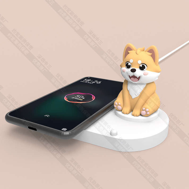 Încărcător wireless Unicorn – Personalizat, imagine IP imprimată 3D, încărcare magnetică, QC2.0, 15W