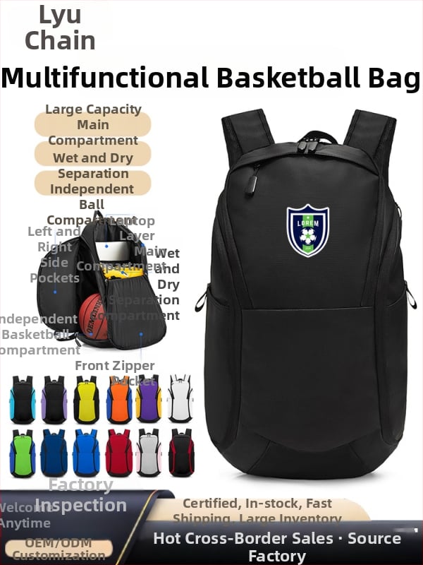 Sepwolf rucsac sport impermeabil pentru baschet și fotbal, material Oxford, unisex, pentru drumeții montane și activități în aer liber