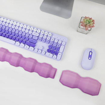 Suport extins pentru încheietura mâinii pentru tastatură și mouse, material: țesătură + spumă + bază PU, o singură față, pernă pentru mână, transfer termic, personalizabil (OEM)
