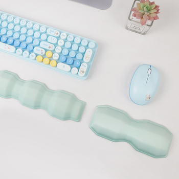Suport extins pentru încheietura mâinii pentru tastatură și mouse, material: țesătură + spumă + bază PU, o singură față, pernă pentru mână, transfer termic, personalizabil (OEM)