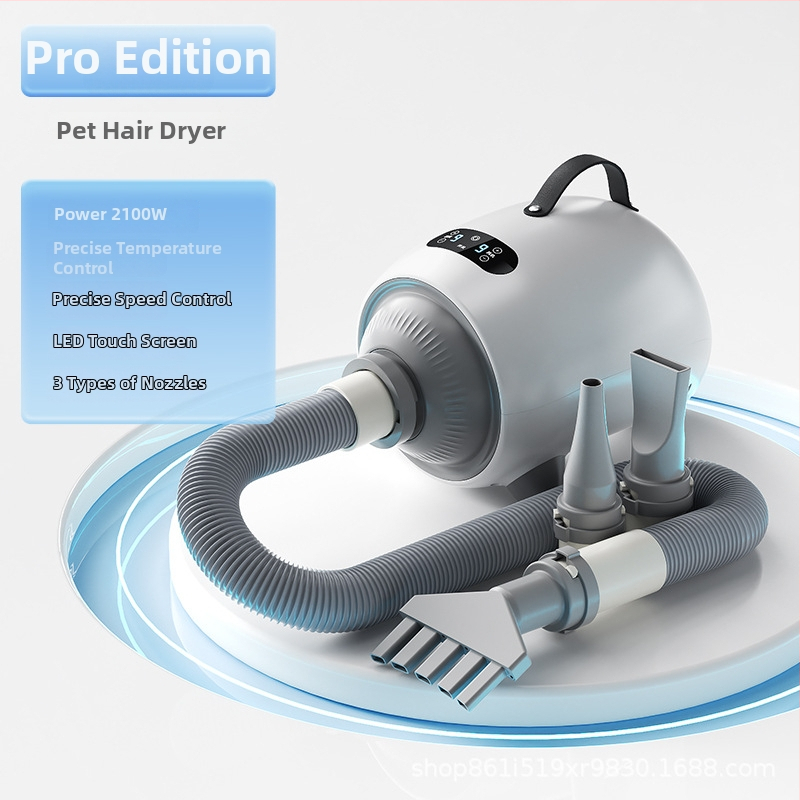 Žāvētājs mājdzīvnieku matiem bez pakarināšanas dizaina — 2000W+, AC motors, 220V, pārkaršanas aizsardzība