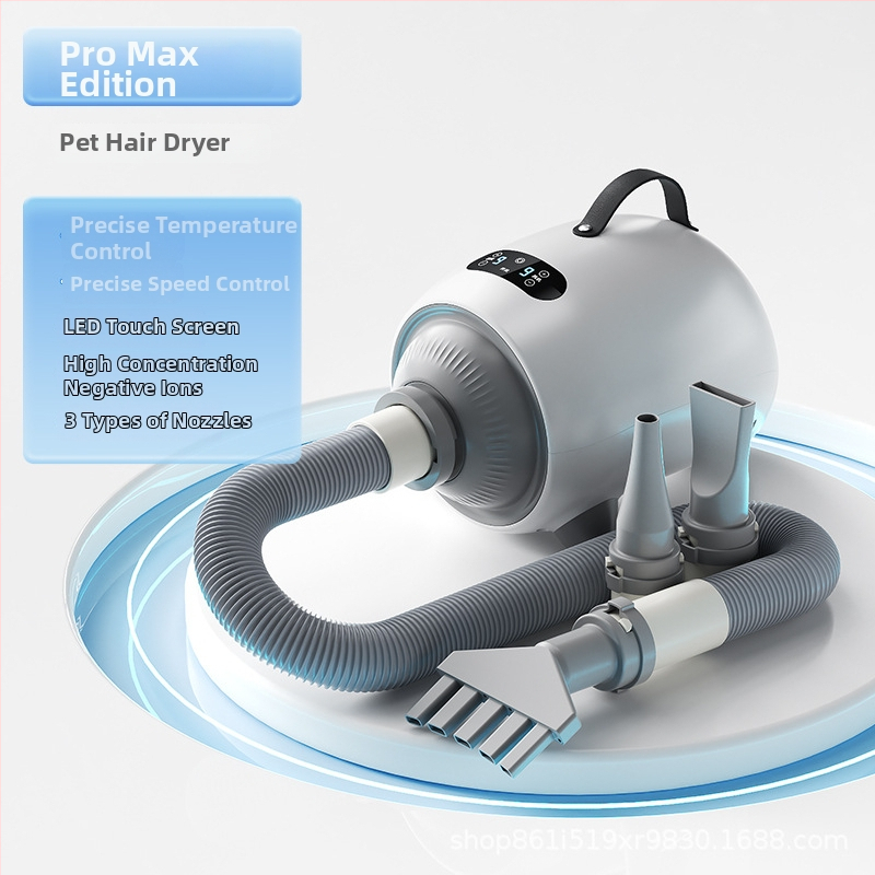 Žāvētājs mājdzīvnieku matiem bez pakarināšanas dizaina — 2000W+, AC motors, 220V, pārkaršanas aizsardzība