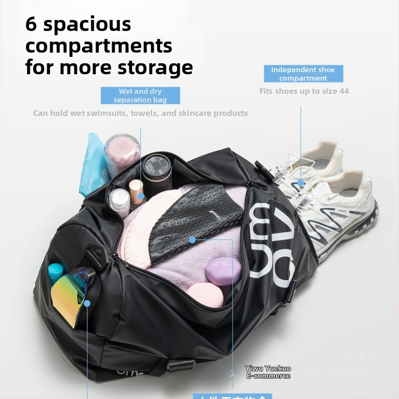 Чанта за плуване със сухо/мокро разделение, унисекс спортно-туристическа чанта с кръст презрамка, Материал: Silk Flower, Узор: 69850, Сценарий: Пътуване за удоволствие