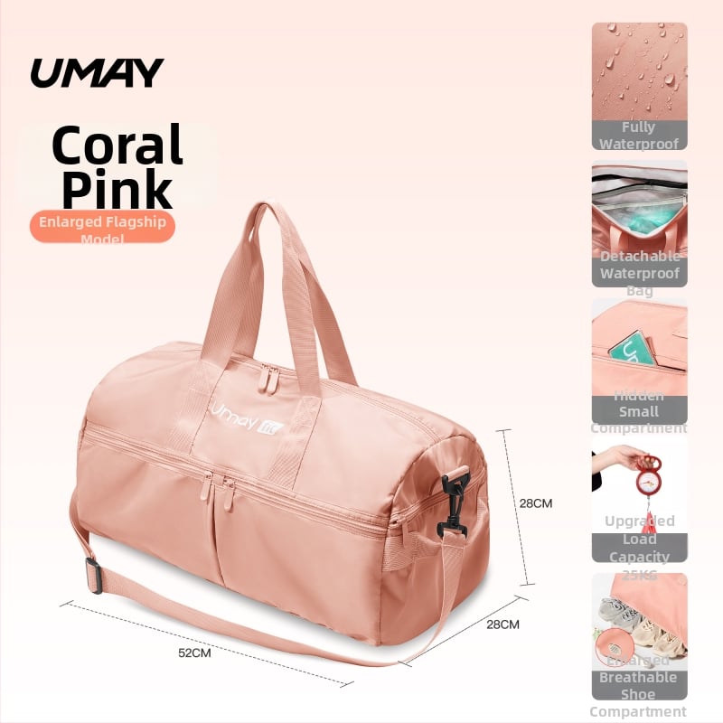 Чанта за плуване със сухо/мокро разделение, унисекс спортно-туристическа чанта с кръст презрамка, Материал: Silk Flower, Узор: 69850, Сценарий: Пътуване за удоволствие