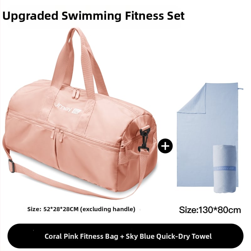 Чанта за плуване със сухо/мокро разделение, унисекс спортно-туристическа чанта с кръст презрамка, Материал: Silk Flower, Узор: 69850, Сценарий: Пътуване за удоволствие