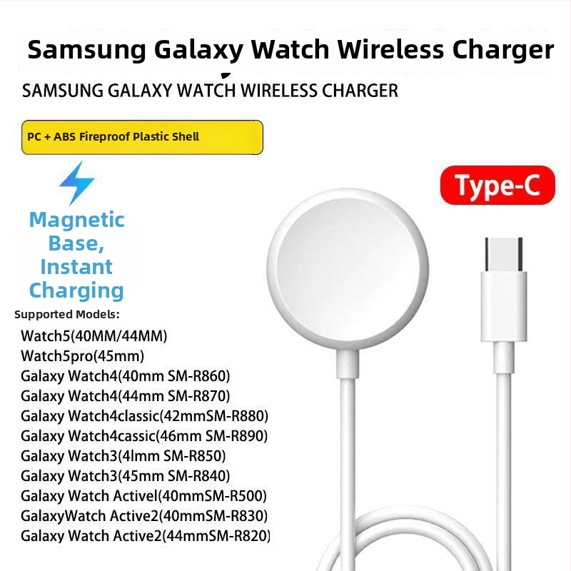 Galaxy Watch magnetický bezdrôtový nabíjač na stojan – AFC, magnetické nabíjanie, 5W celkom, 2.5W na zariadenie, 1A výstup