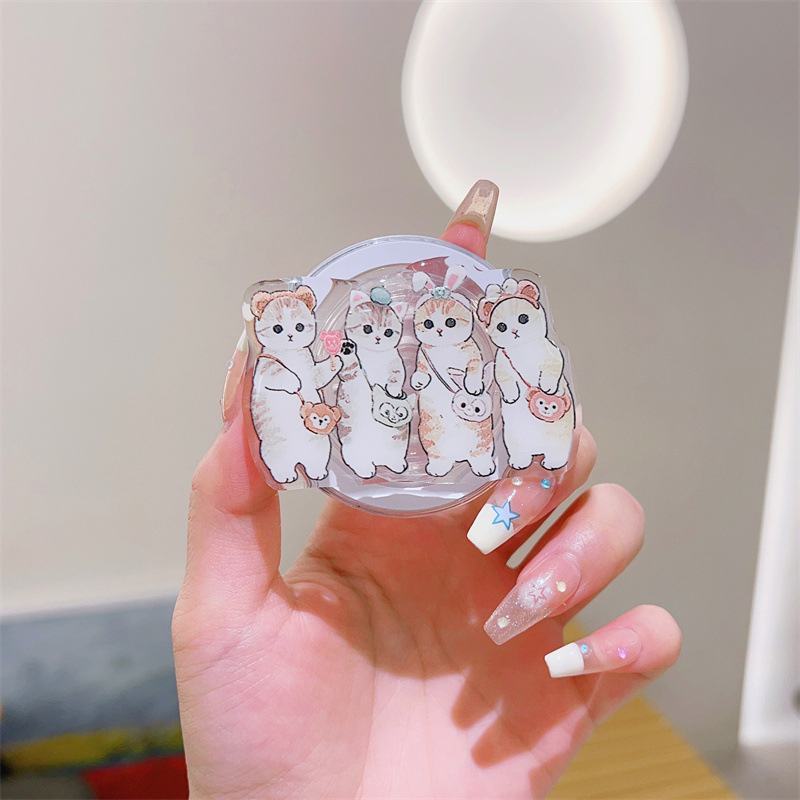 Suport auto pentru telefonul mobil, din acrilic, stil desen animat (Brand: Xuan ying digital)