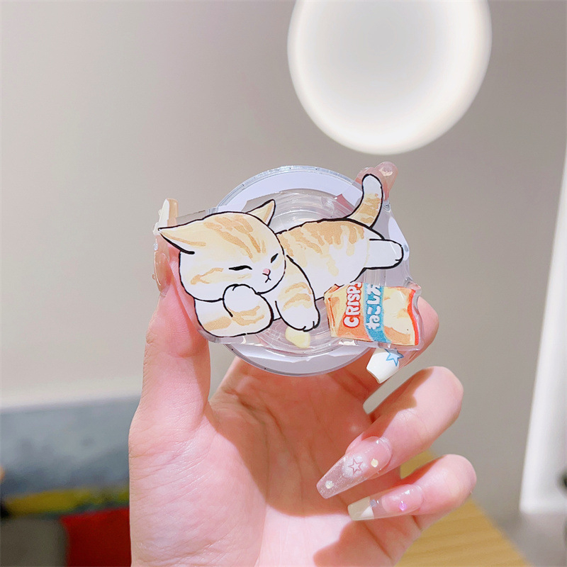 Suport auto pentru telefonul mobil, din acrilic, stil desen animat (Brand: Xuan ying digital)