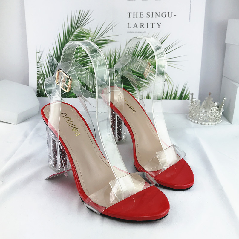 Ženske sandale s visokim petama, thong stil, PU gornji dio, gumeni potplat, okrugli vrh, bez podstave, uzorak herringbone, jesen 2024