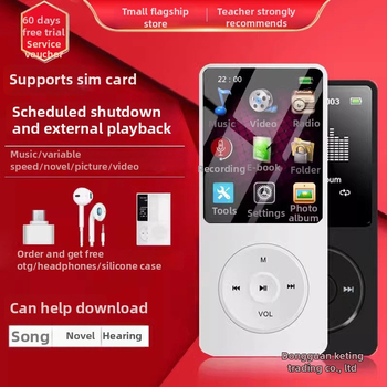 MP3 lejátszó kártyahellyel és külső hangszóróval — képek böngészése, felvétel, külső lejátszás, rádió/TV kimenet