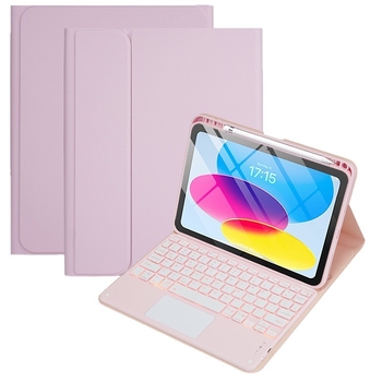 Zaštitna torbica za iPad Air 11-inčni s Bluetooth tipkovnicom i touchpadom, osvijetljene tipke, džep za olovku i držač