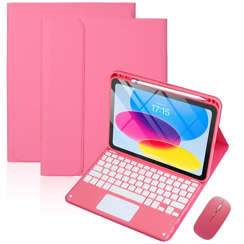 Zaštitna torbica za iPad Air 11-inčni s Bluetooth tipkovnicom i touchpadom, osvijetljene tipke, džep za olovku i držač