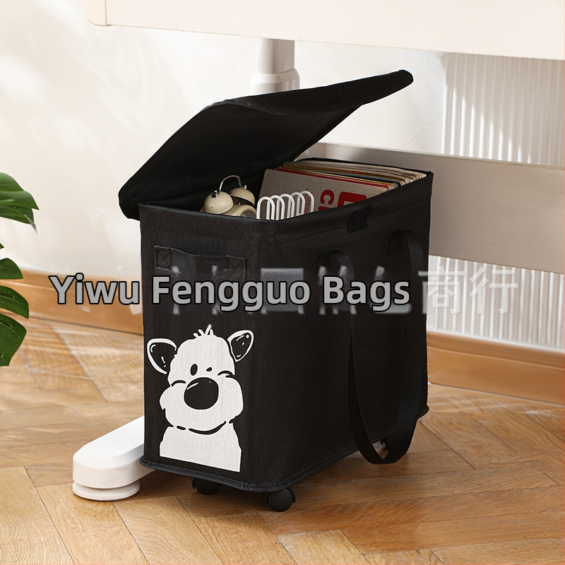 Kolesový úložný kôš pod stolom, materiál 600D Oxford, model zixun, štýl kreslený roztomilý