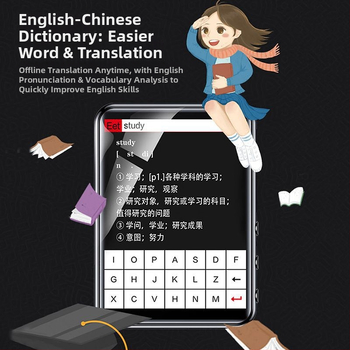 MP4/MP3 mūzikas atskaņotājs ar skārienjūgu un Bluetooth – ārkārtīgi plāns, lasīšanai romānu