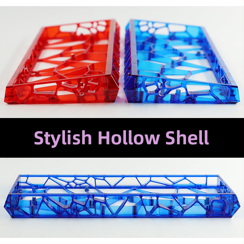 Jiadalong caurspīdīgs tastatūras korpuss komplekts ar videi draudzīgu PCB iekšējo slāni mehaniskajām tastatūrām