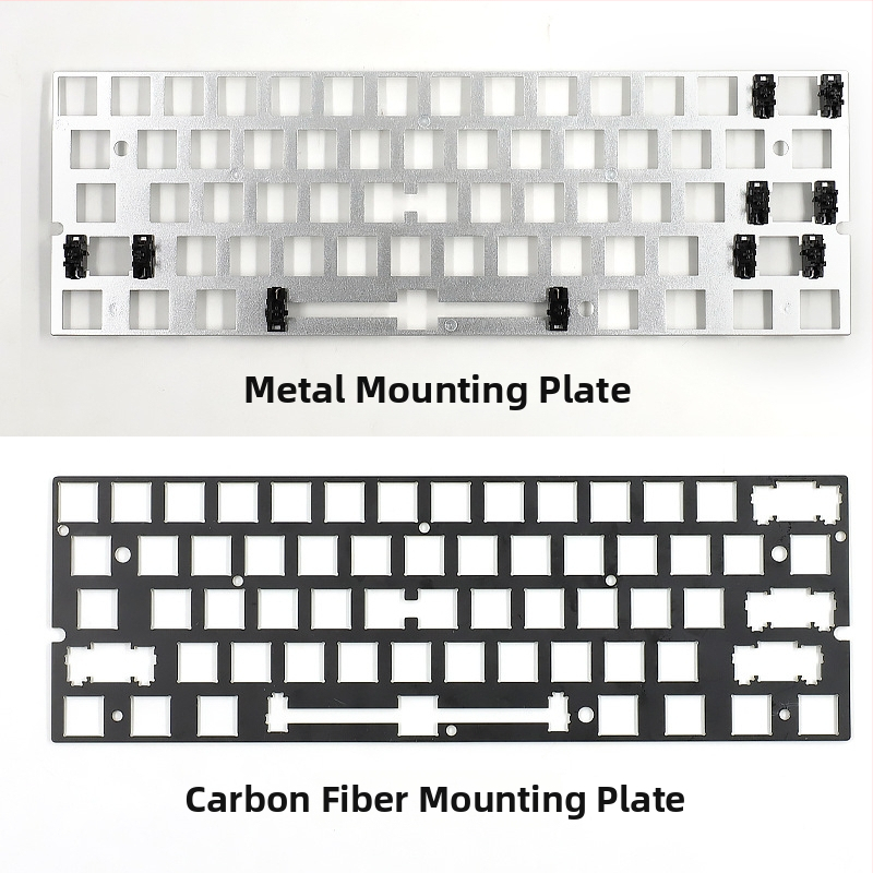 Jiadalong caurspīdīgs tastatūras korpuss komplekts ar videi draudzīgu PCB iekšējo slāni mehaniskajām tastatūrām