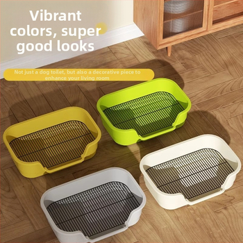 Τουαλέτα σκύλου με μεταλλικό πλέγμα και δίσκο PP, εύκολος καθαρισμός, ανθεκτικό υλικό: σίδηρος + PP