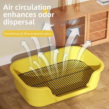 Τουαλέτα σκύλου με μεταλλικό πλέγμα και δίσκο PP, εύκολος καθαρισμός, ανθεκτικό υλικό: σίδηρος + PP