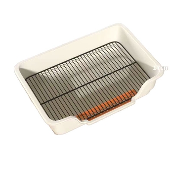 Τουαλέτα σκύλου με μεταλλικό πλέγμα και δίσκο PP, εύκολος καθαρισμός, ανθεκτικό υλικό: σίδηρος + PP