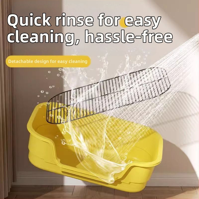 Τουαλέτα σκύλου με μεταλλικό πλέγμα και δίσκο PP, εύκολος καθαρισμός, ανθεκτικό υλικό: σίδηρος + PP