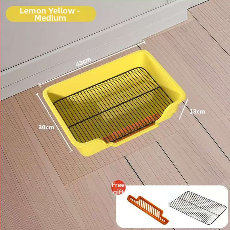 Τουαλέτα σκύλου με μεταλλικό πλέγμα και δίσκο PP, εύκολος καθαρισμός, ανθεκτικό υλικό: σίδηρος + PP