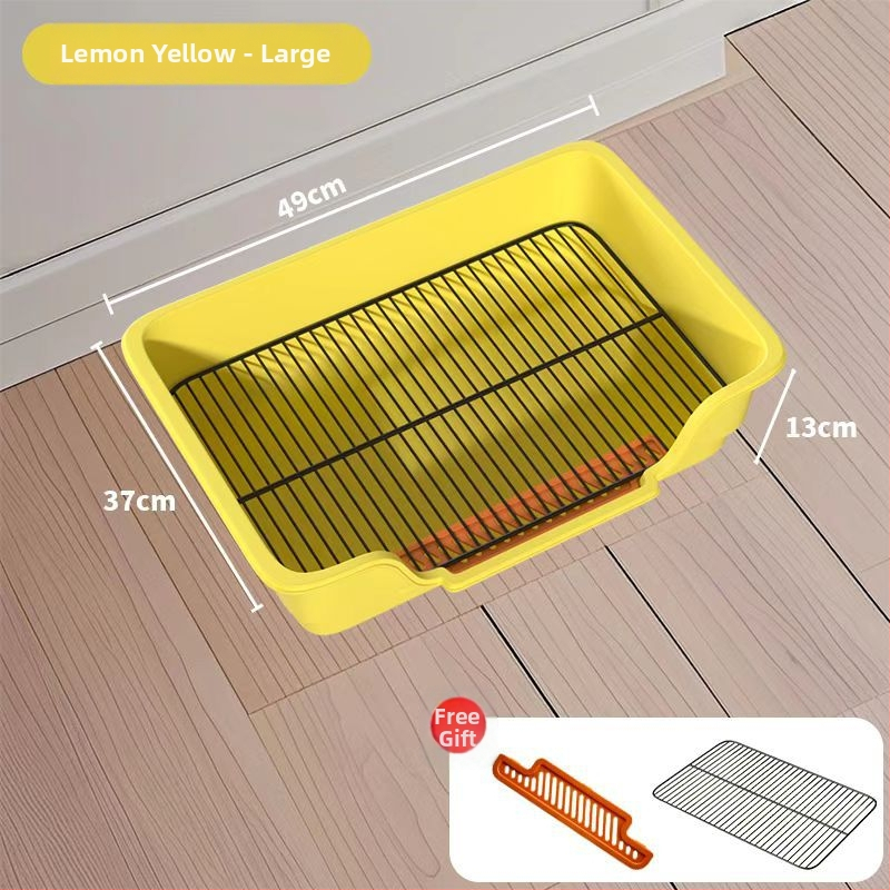 Τουαλέτα σκύλου με μεταλλικό πλέγμα και δίσκο PP, εύκολος καθαρισμός, ανθεκτικό υλικό: σίδηρος + PP