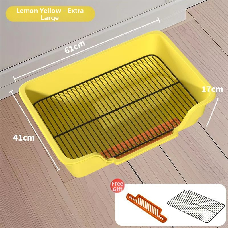 Τουαλέτα σκύλου με μεταλλικό πλέγμα και δίσκο PP, εύκολος καθαρισμός, ανθεκτικό υλικό: σίδηρος + PP