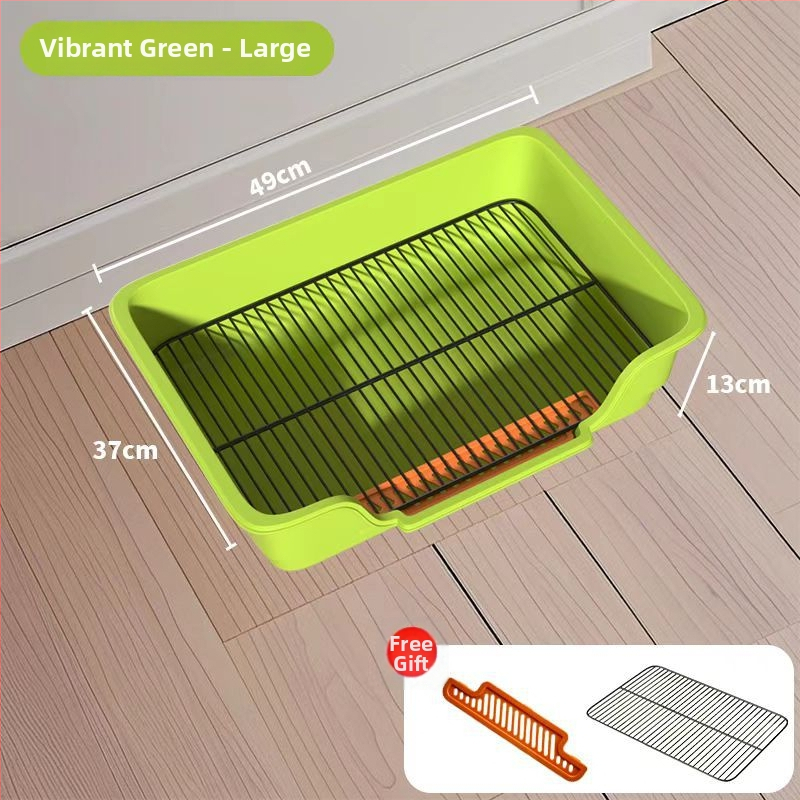 Τουαλέτα σκύλου με μεταλλικό πλέγμα και δίσκο PP, εύκολος καθαρισμός, ανθεκτικό υλικό: σίδηρος + PP