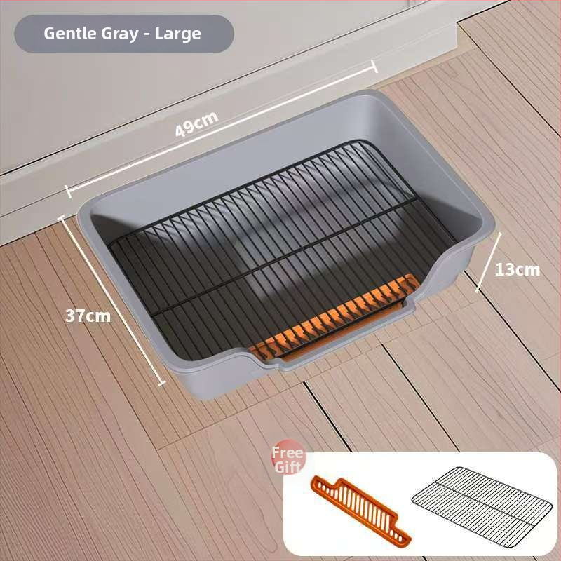 Τουαλέτα σκύλου με μεταλλικό πλέγμα και δίσκο PP, εύκολος καθαρισμός, ανθεκτικό υλικό: σίδηρος + PP