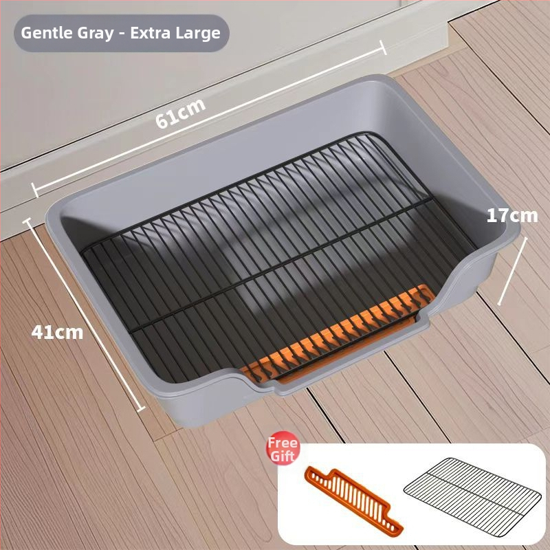 Τουαλέτα σκύλου με μεταλλικό πλέγμα και δίσκο PP, εύκολος καθαρισμός, ανθεκτικό υλικό: σίδηρος + PP