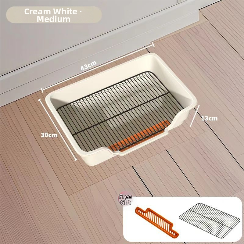 Τουαλέτα σκύλου με μεταλλικό πλέγμα και δίσκο PP, εύκολος καθαρισμός, ανθεκτικό υλικό: σίδηρος + PP