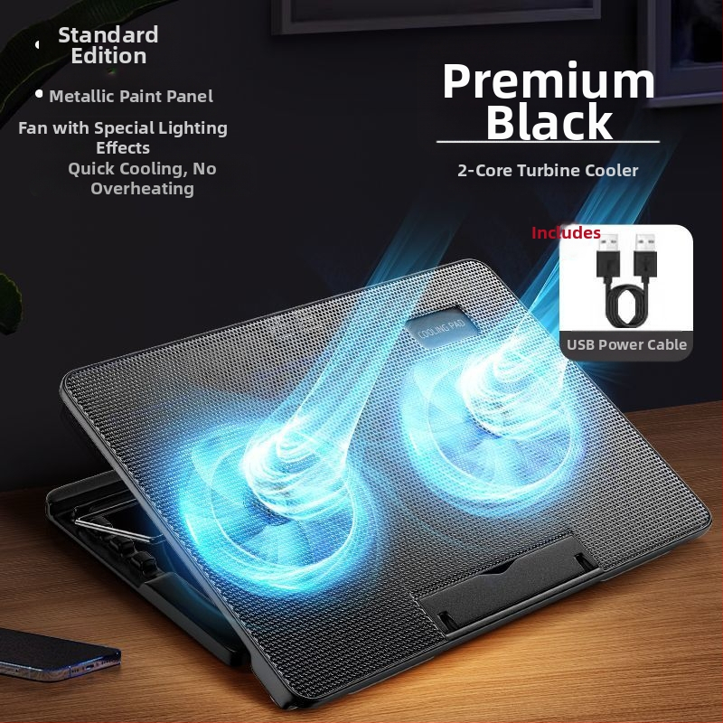 Nešiojamojo kompiuterio aušintuvas su įmontuotu ventiliatoriumi – oro aušinimas, skirtas nešiojamiesiems įrenginiams, PlayBook ir kitiems įrenginiams