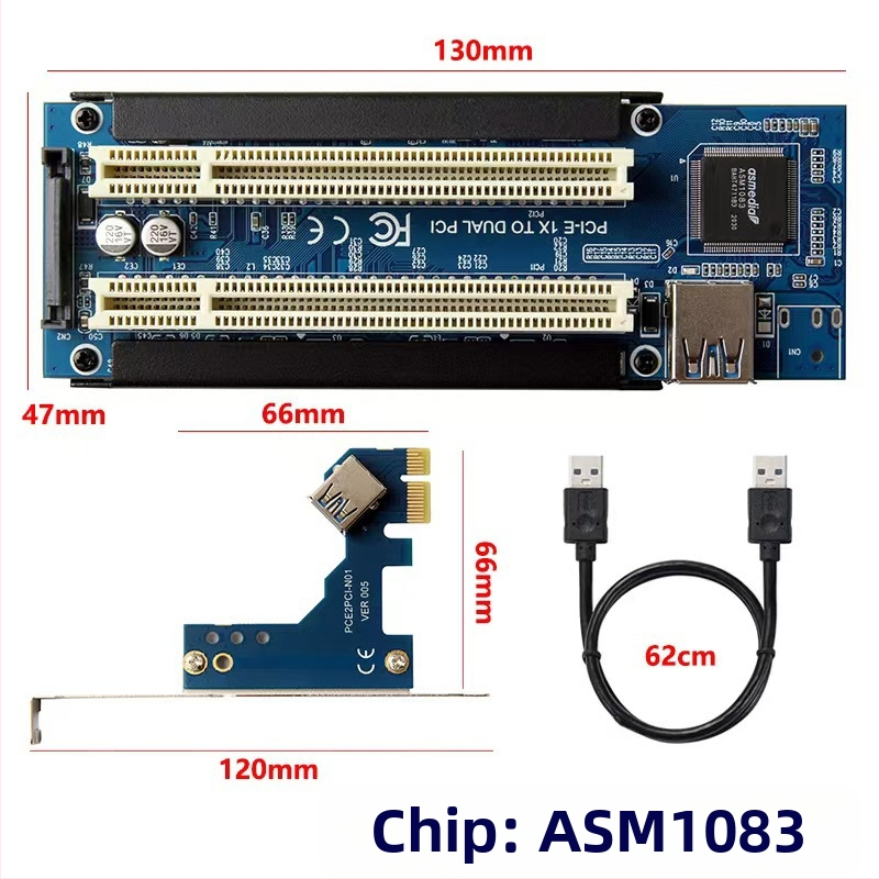 Karta adaptéra USB-PCI pre záznam videa a riadenie, CX12, ASM1083, meďové jadro, rýchlosť prenosu 500