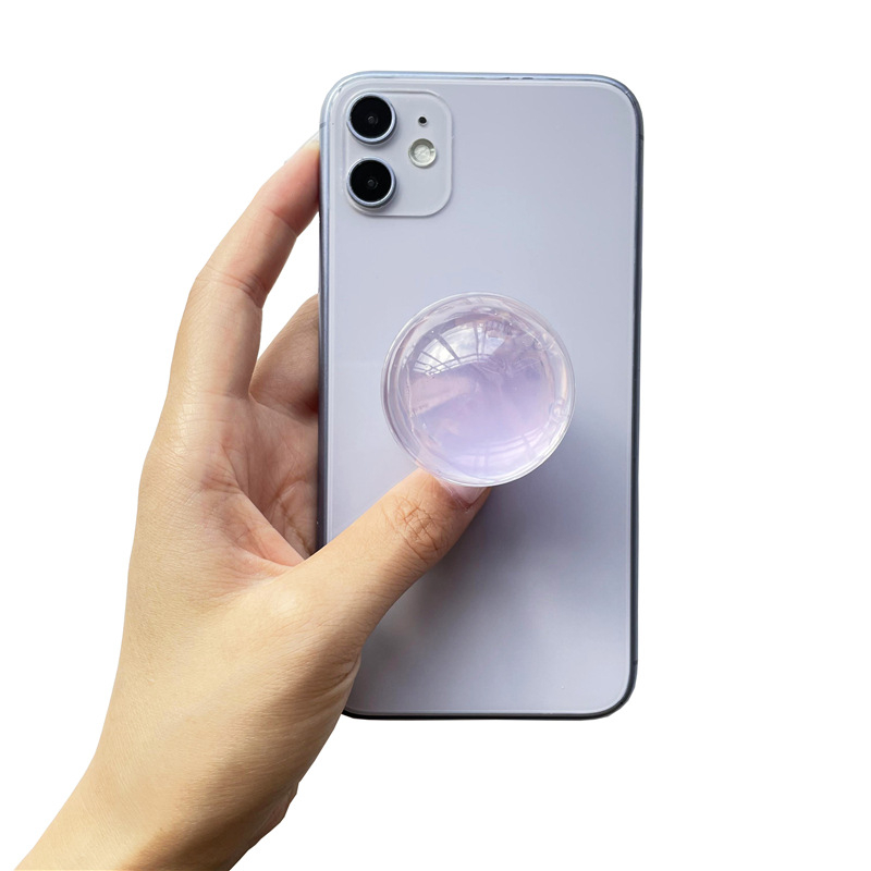 Snap-on telefona statīvs uz galdu, polosfēriska forma, PC materiāls, modelis 01, pielāgošanas atbalsts