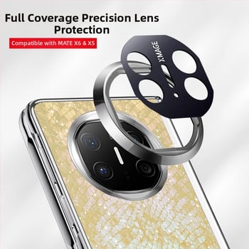 Kryt na Huawei MateX6 s elektroplátovanými pántmi, plná ochrana, proti pádu