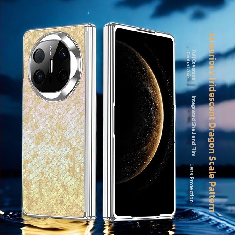 Kryt na Huawei MateX6 s elektroplátovanými pántmi, plná ochrana, proti pádu