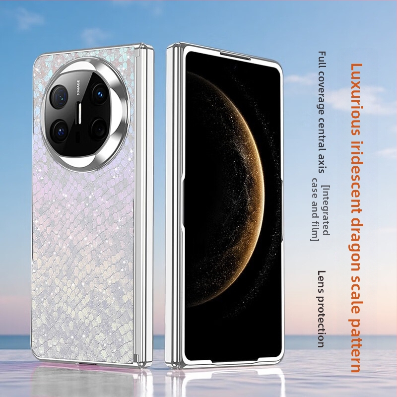 Kryt na Huawei MateX6 s elektroplátovanými pántmi, plná ochrana, proti pádu