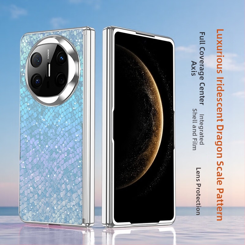 Kryt na Huawei MateX6 s elektroplátovanými pántmi, plná ochrana, proti pádu