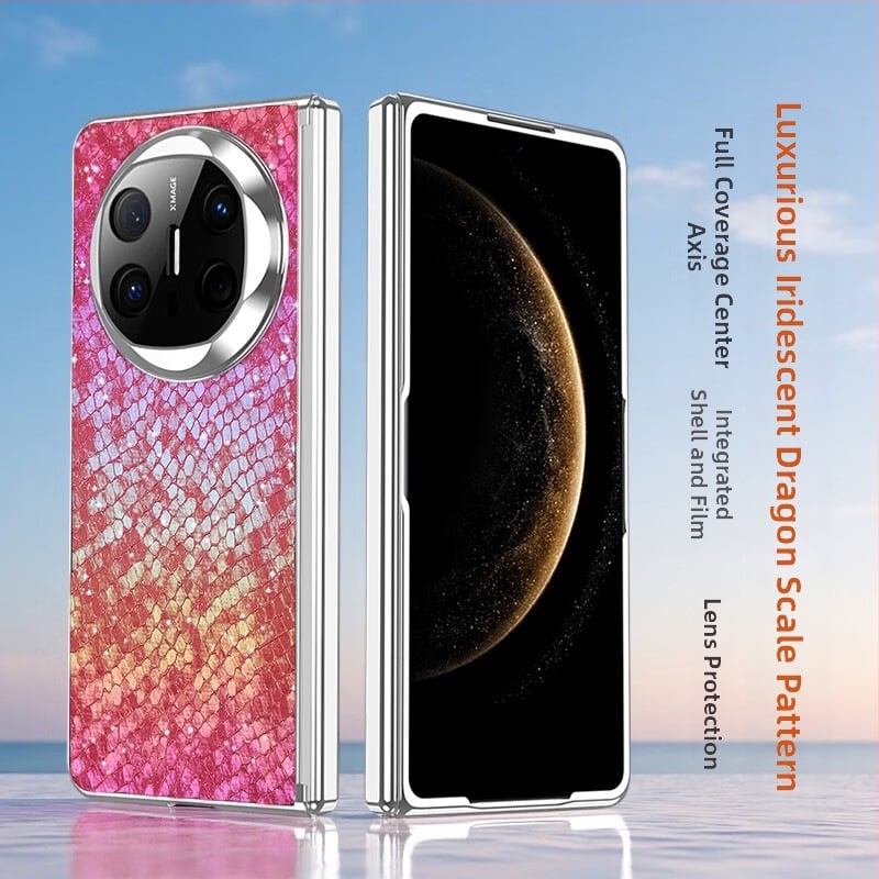 Kryt na Huawei MateX6 s elektroplátovanými pántmi, plná ochrana, proti pádu