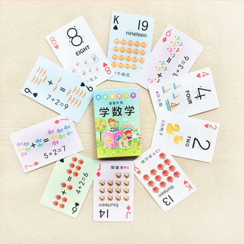 Образователни математически карти 1–20 за ранно образование – събиране и изваждане до десет – покрита хартия