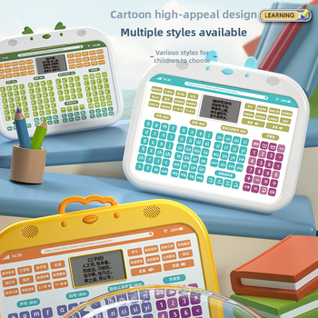 Устройство за обучение по Pinyin за първи клас с LCD екран, мултифункционално, ABS корпус, литиева батерия, подходящо за деца на 4–6 години