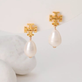 Ženski naušnice od prirodnih bisera u obliku križa, ručna izrada, 925 srebrna post, barokni stil