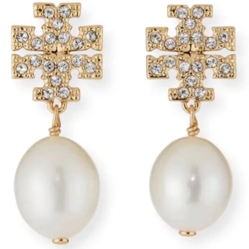 Ženski naušnice od prirodnih bisera u obliku križa, ručna izrada, 925 srebrna post, barokni stil